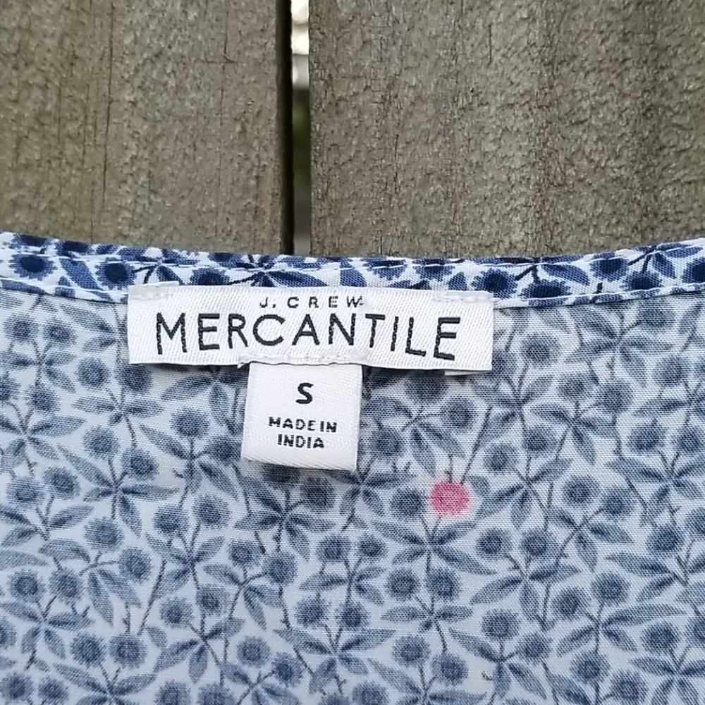 J Crew Mercantile High-Low Ruffle Hem Wrap Dress - Picture 4 of 7